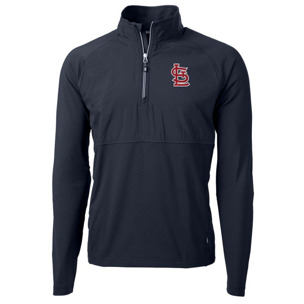 St. Louis Cardinals Cutter & Buck Adapt Eco Knit Hybrid Recycled Quarter-Zip Pullover Jacket for sale