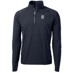 Detroit Tigers Cutter & Buck Adapt Eco Knit Hybrid Recycled Quarter-Zip Pullover Jacket Online