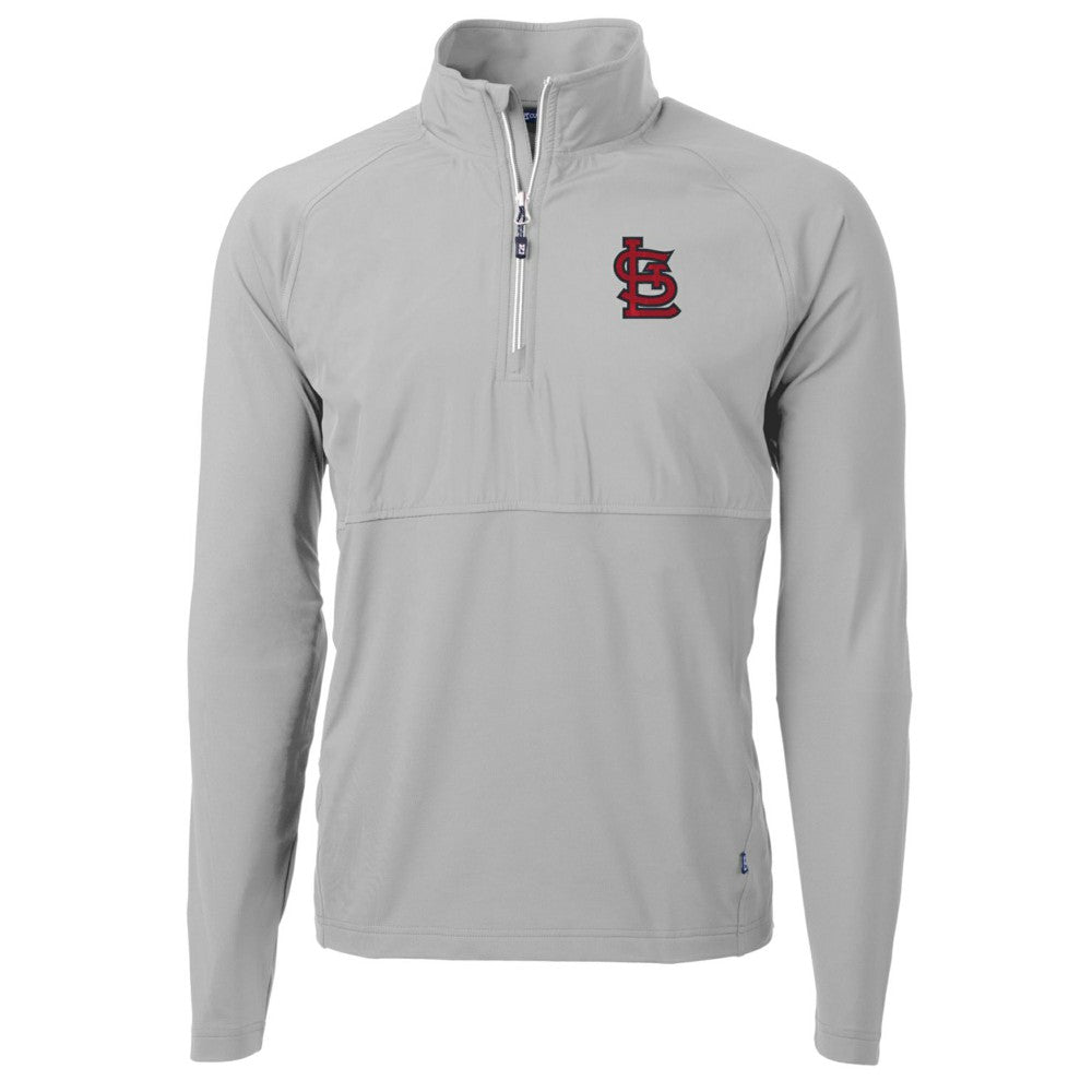 St. Louis Cardinals Cutter & Buck Adapt Eco Knit Hybrid Recycled Quarter-Zip Pullover Jacket Online