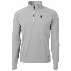 Chicago Cubs Cutter & Buck Adapt Eco Knit Hybrid Recycled Quarter-Zip Pullover Jacket Online