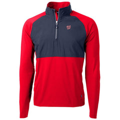Washington Nationals Cutter & Buck Adapt Eco Knit Hybrid Recycled Quarter-Zip Pullover Jacket Discount