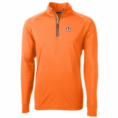 Houston Astros Cutter & Buck Adapt Eco Knit Stretch Recycled Quarter-Zip Pullover Jacket Near Me
