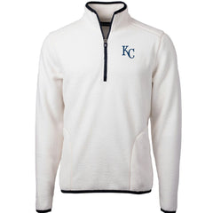 Kansas City Royals Cutter & Buck Cascade Eco Sherpa Fleece Quarter-Zip Pullover Jacket Sale