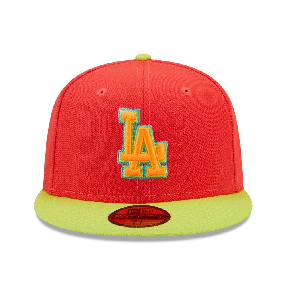 Los Angeles Dodgers New Era 1978 World Series  Lava Highlighter Combo 59FIFTY Fitted Hat for sale