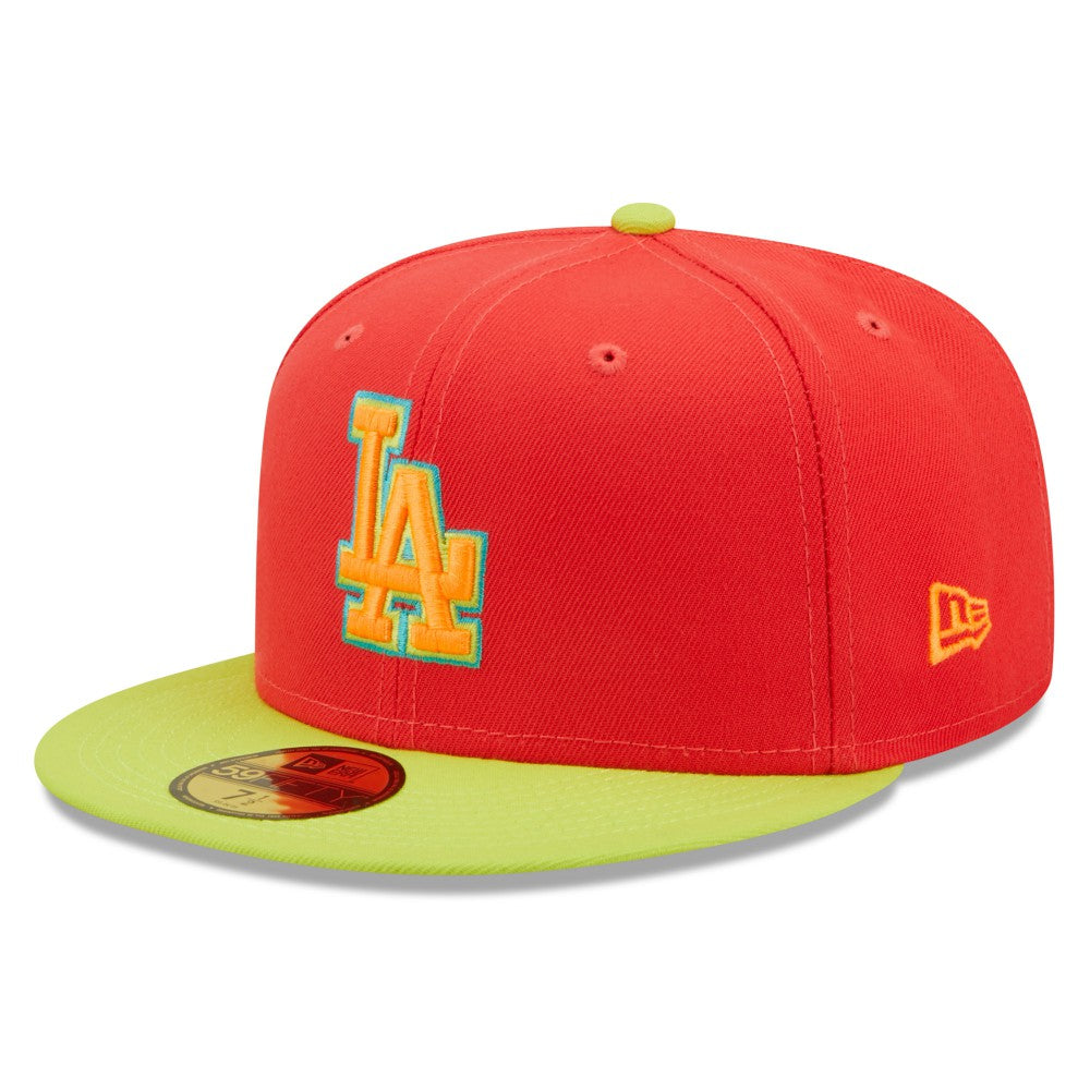 Los Angeles Dodgers New Era 1978 World Series  Lava Highlighter Combo 59FIFTY Fitted Hat for sale