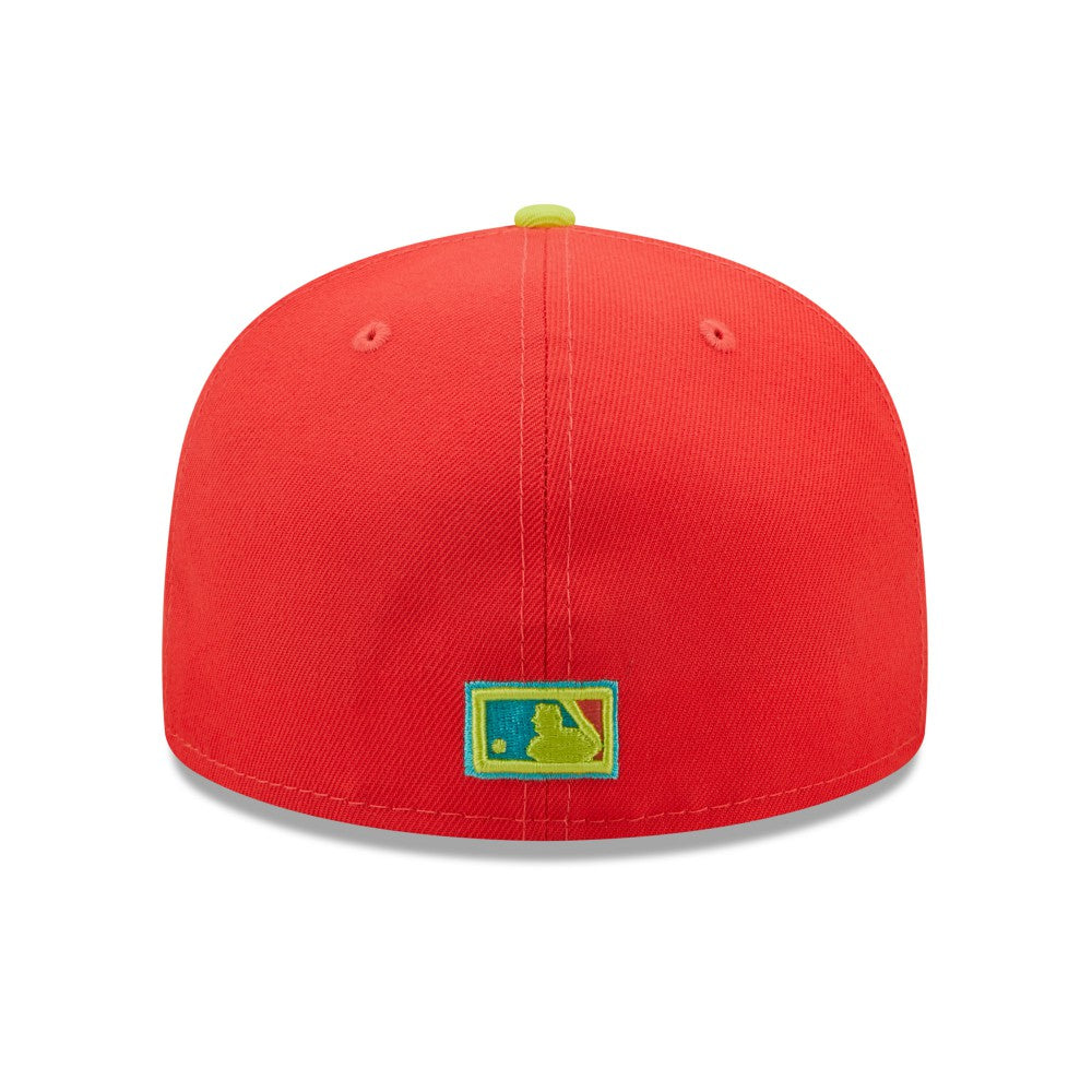 Los Angeles Dodgers New Era 1978 World Series  Lava Highlighter Combo 59FIFTY Fitted Hat for sale