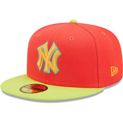 New York Yankees New Era   Lava Highlighter Combo 59FIFTY Fitted Hat Near Me