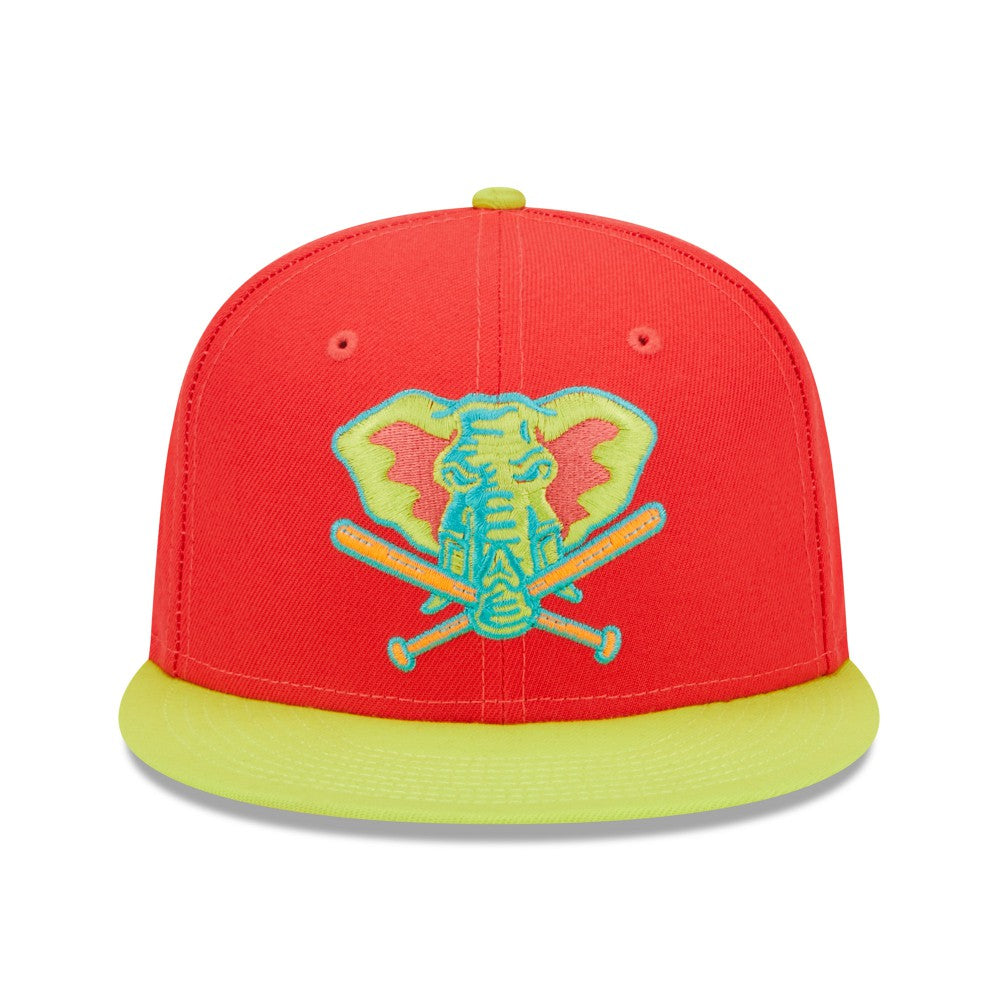 Athletics New Era 40th Anniversary Lava Highlighter Combo 59FIFTY Fitted Hat Discount