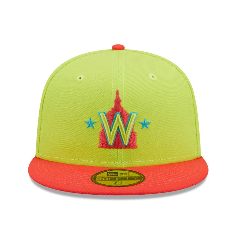 Washington Nationals New Era 2008 Inaugural Season Cyber Highlighter 59FIFTY Fitted Hat Discount