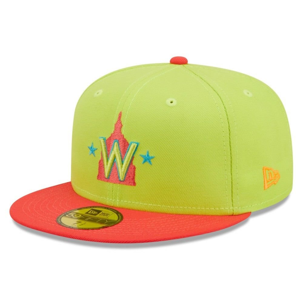 Washington Nationals New Era 2008 Inaugural Season Cyber Highlighter 59FIFTY Fitted Hat Discount