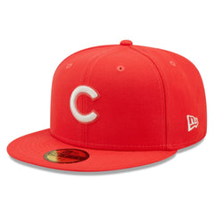 Chicago Cubs New Era Lava Highlighter Logo 59FIFTY Fitted Hat Discount