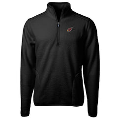 Arizona Cardinals Cutter & Buck Big & Tall Cascade Eco Sherpa Fleece Quarter-Zip Pullover Jacket - Black - NFL