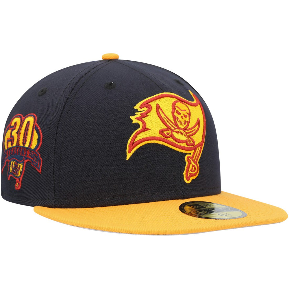 Tampa Bay Buccaneers New Era 30 Seasons 59FIFTY Fitted Hat - Navy/Gold - NFL