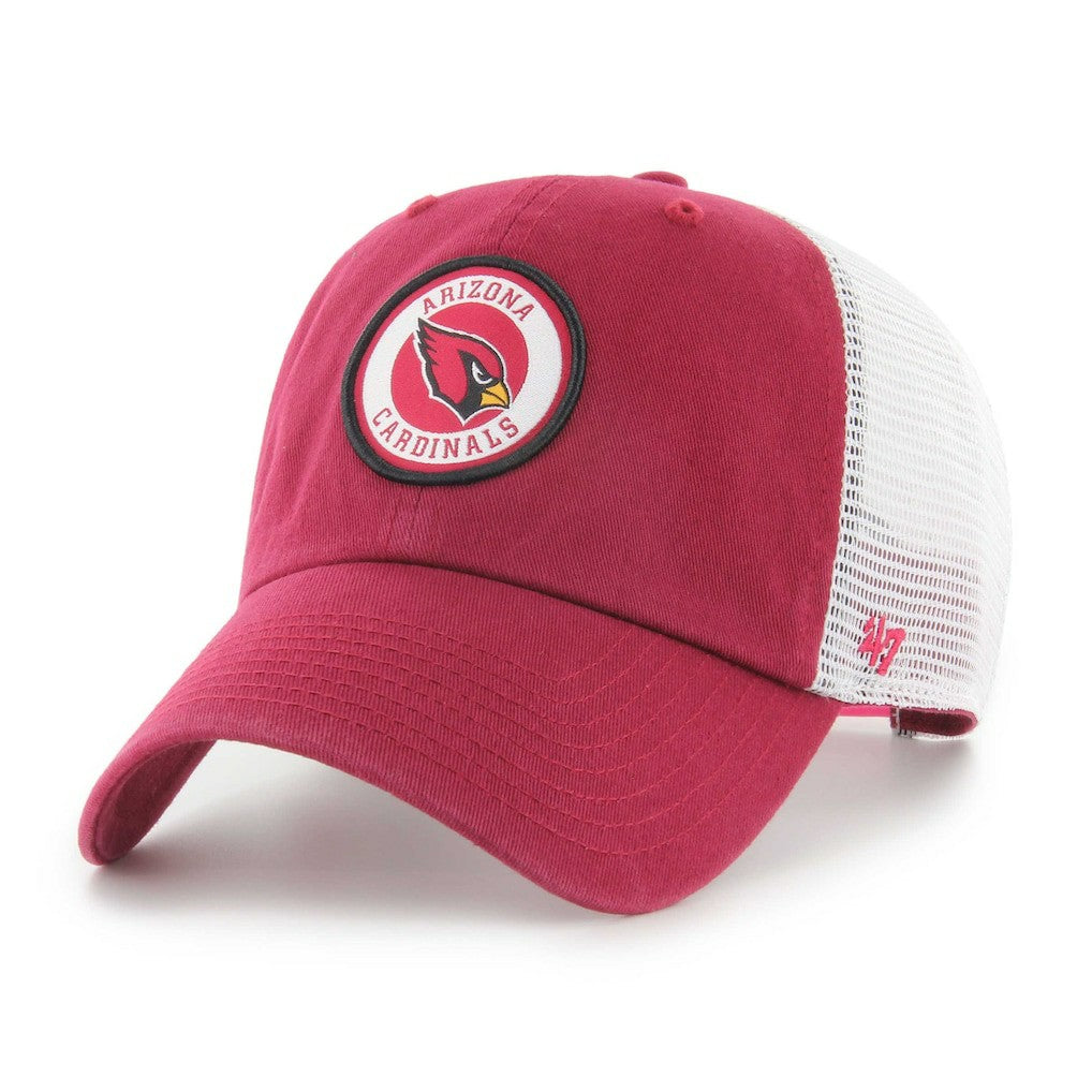 Arizona Cardinals '47 Highline Clean Up Trucker Snapback Hat - Cardinal/White - 47 brand