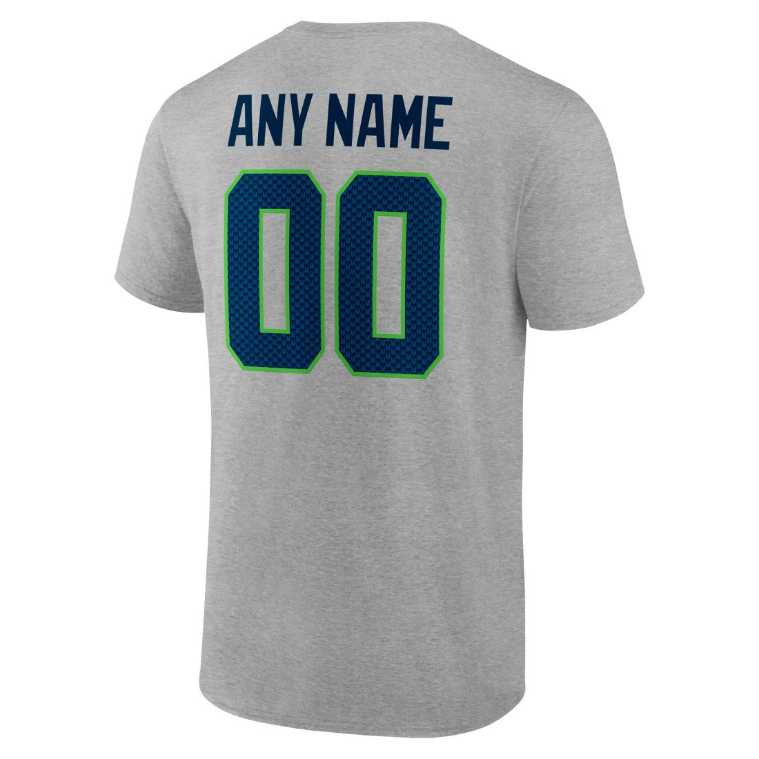 Seattle Seahawks Team Authentic Custom T-Shirt - Heathered Gray - NFL