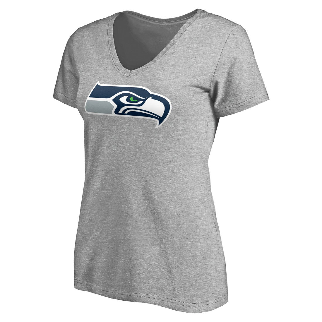 Seattle Seahawks Women's Team Authentic Custom V-Neck T-Shirt - Gray - NFL