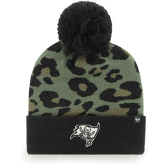 Tampa Bay Buccaneers '47 Women's Bagheera Cuffed Knit Hat with Pom - Green/Black - 47 brand