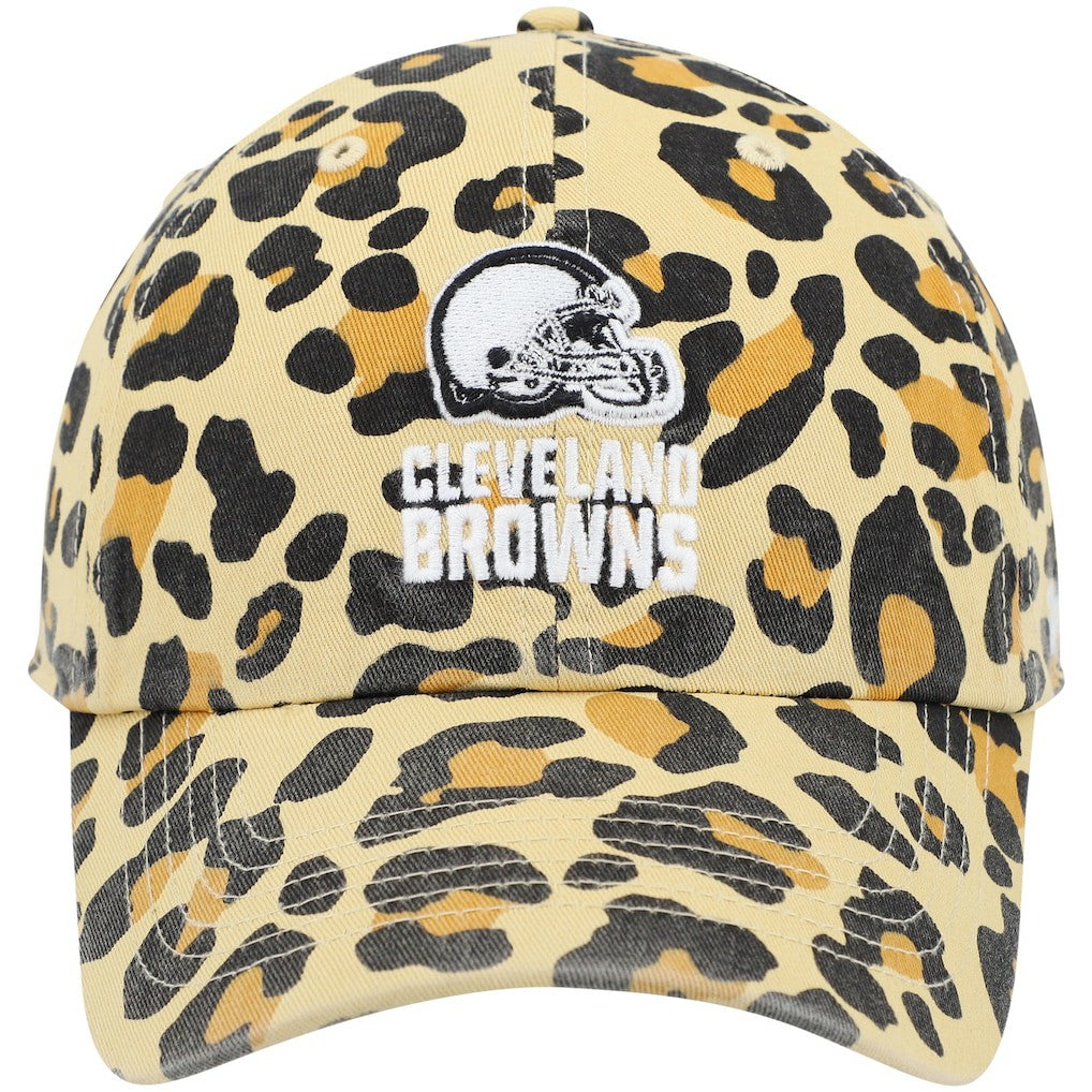 Cleveland Browns '47 Women's Bagheera Clean Up Allover Adjustable Hat - Tan - 47 brand