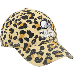 Cleveland Browns '47 Women's Bagheera Clean Up Allover Adjustable Hat - Tan - 47 brand