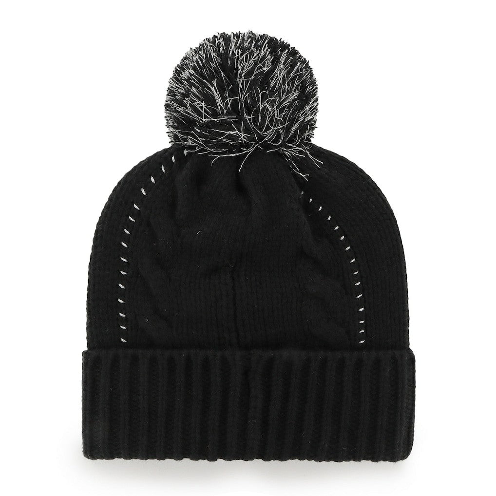 New Orleans Saints '47 Women's Bauble Cuffed Knit Hat with Pom - Black - 47 brand