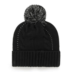 New Orleans Saints '47 Women's Bauble Cuffed Knit Hat with Pom - Black - 47 brand