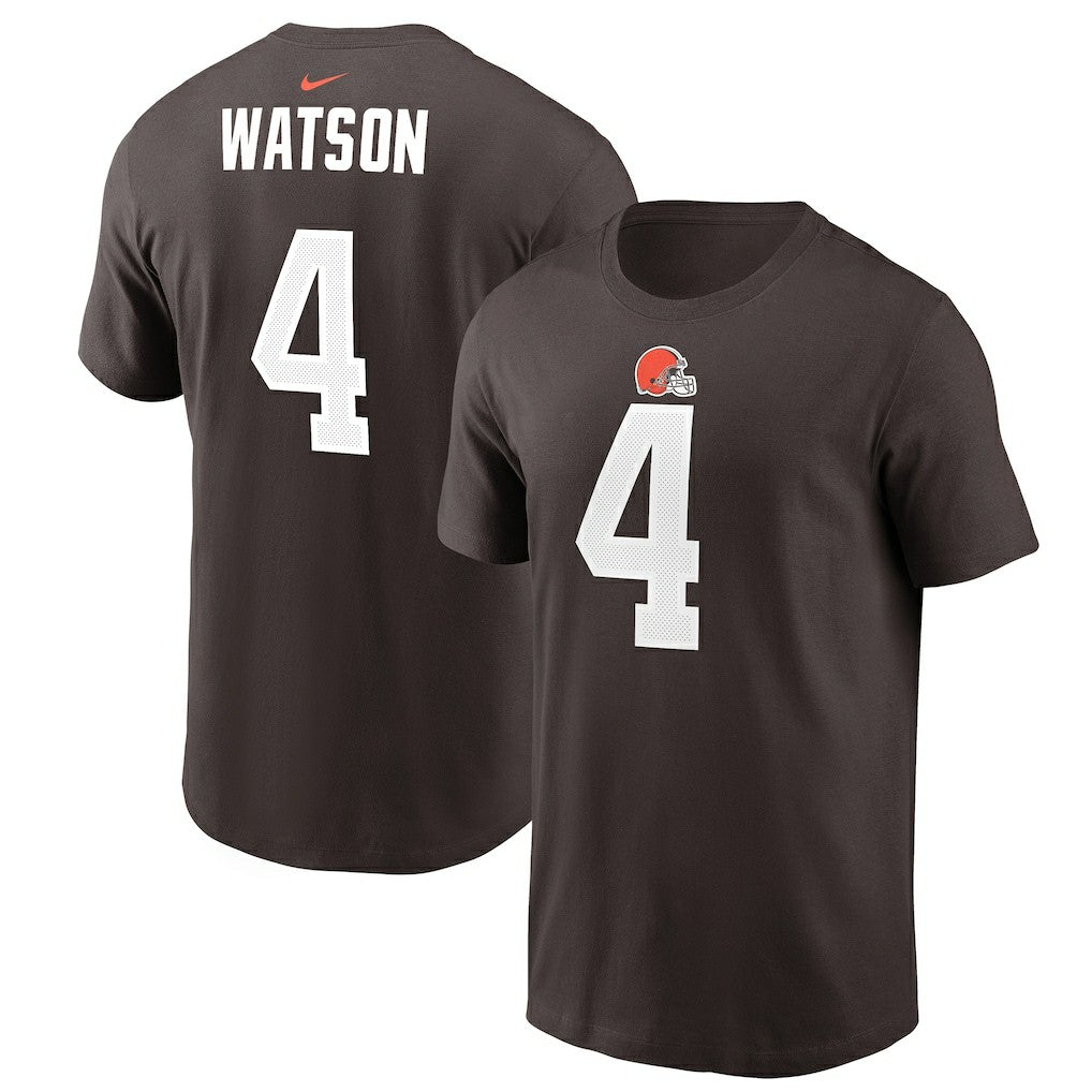 Deshaun Watson Cleveland Browns Player Name & Number T-Shirt - Brown - Nike
