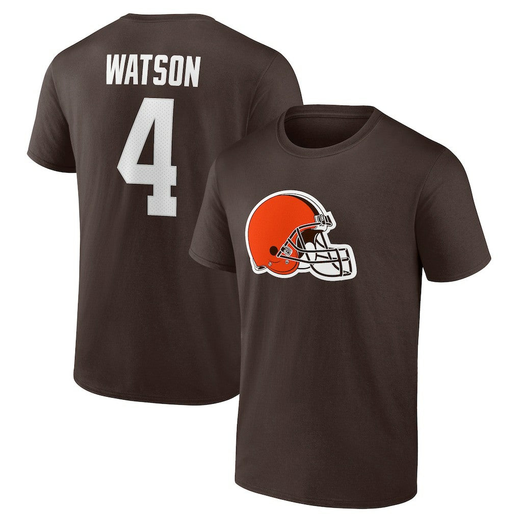 Deshaun Watson Cleveland Browns Player Icon Name & Number T-Shirt - Brown - Fanatics