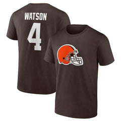 Deshaun Watson Cleveland Browns Player Icon Name & Number T-Shirt - Brown - Fanatics