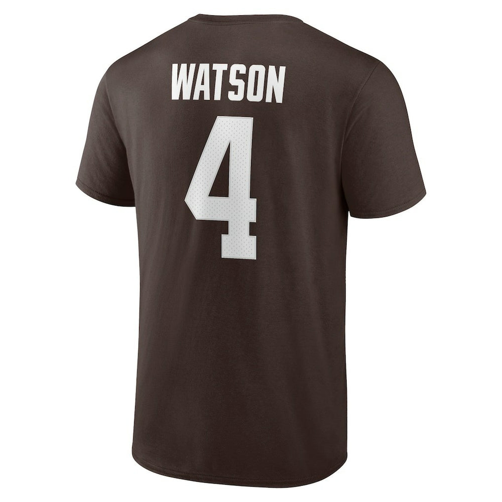 Deshaun Watson Cleveland Browns Player Icon Name & Number T-Shirt - Brown - Fanatics