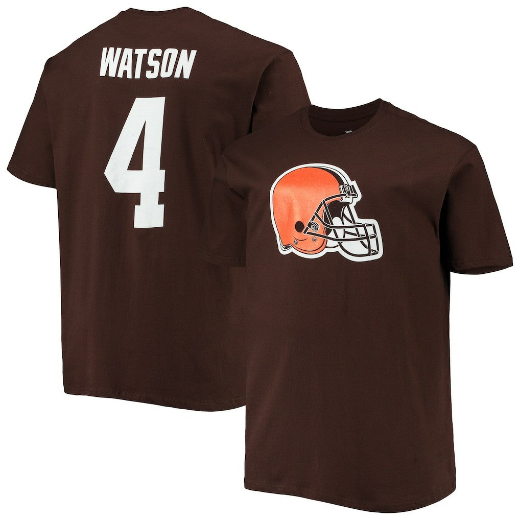 Deshaun Watson Cleveland Browns Big & Tall Player Name & Number T-Shirt - Brown - Fanatics