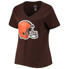 Deshaun Watson Cleveland Browns Women's Plus Size Player Name & Number V-Neck T-Shirt - Brown - Fanatics