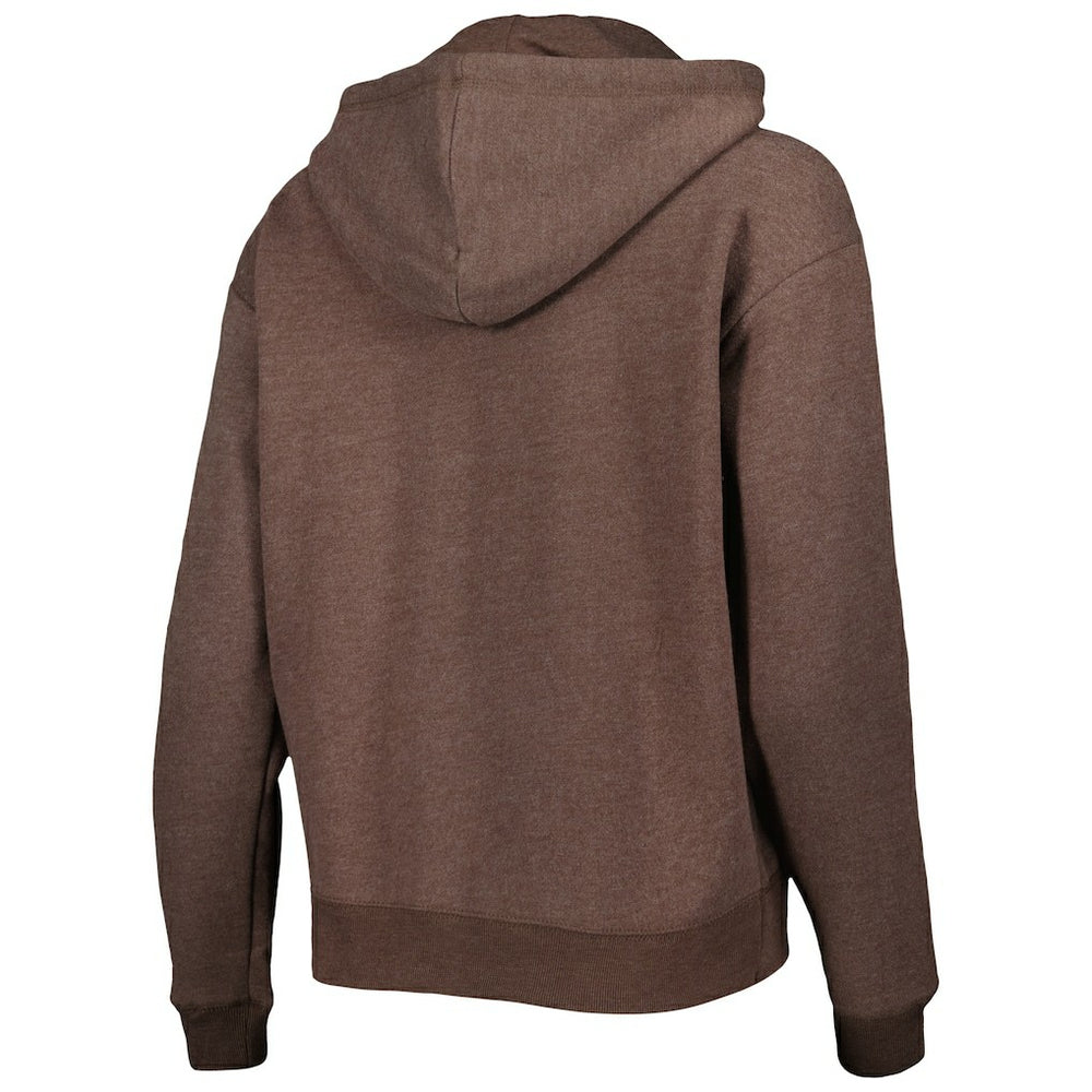 Cleveland Browns '47 Women's Color Rise Kennedy Pullover Hoodie - Brown - 47 brand