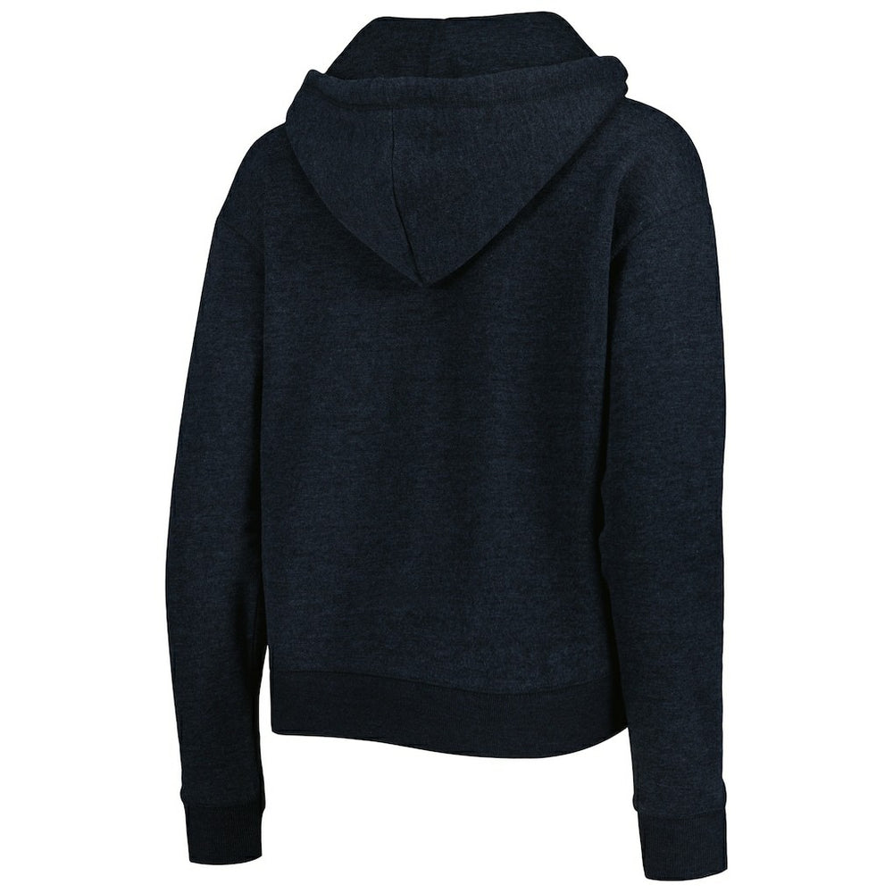 New Orleans Saints '47 Women's Color Rise Kennedy Notch Neck Pullover Hoodie - Black - 47 brand