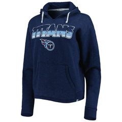 Tennessee Titans '47 Women's Color Rise Kennedy Notch Neck Pullover Hoodie - Navy - 47 brand