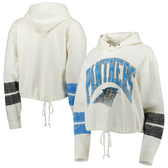 Carolina Panthers '47 Women's Harper Pullover Hoodie - Oatmeal - 47 brand