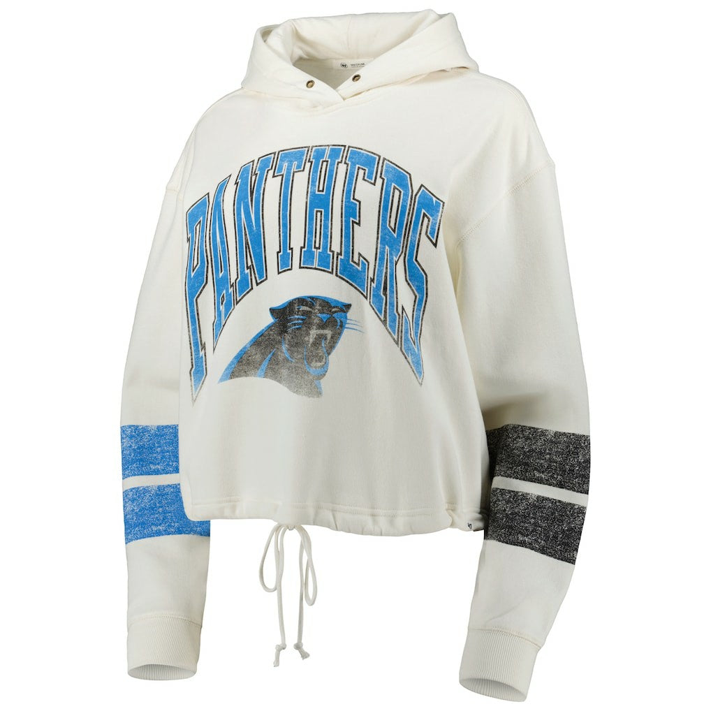 Carolina Panthers '47 Women's Harper Pullover Hoodie - Oatmeal - 47 brand