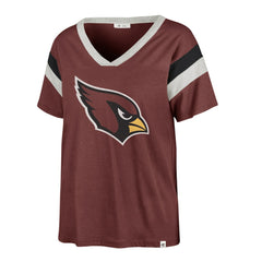 Arizona Cardinals '47 Women's Phoenix V-Neck T-Shirt - Cardinal - 47 brand