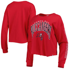 Tampa Bay Buccaneers '47 Women's Skyler Parkway Cropped Long Sleeve T-Shirt - Red - 47 brand