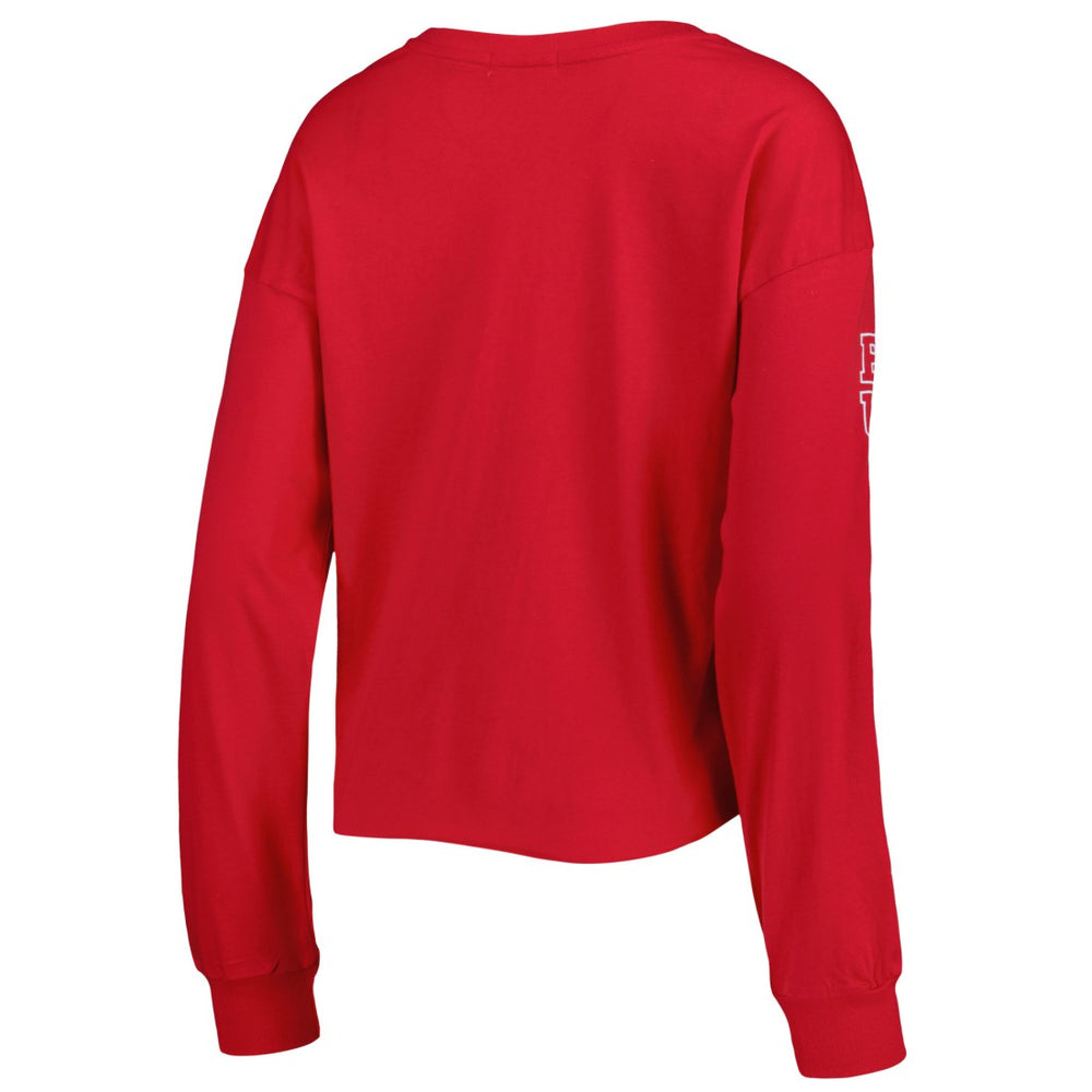 Tampa Bay Buccaneers '47 Women's Skyler Parkway Cropped Long Sleeve T-Shirt - Red - 47 brand