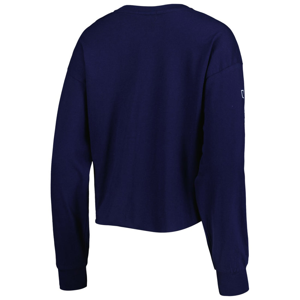 Tennessee Titans '47 Women's Skyler Parkway Cropped Long Sleeve T-Shirt - Navy - 47 brand
