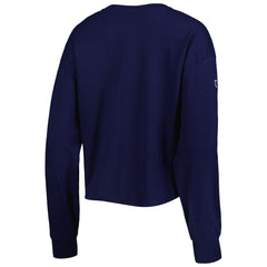 Tennessee Titans '47 Women's Skyler Parkway Cropped Long Sleeve T-Shirt - Navy - 47 brand
