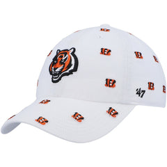 Cincinnati Bengals '47 Women's Confetti Clean Up Adjustable Hat - White - 47 brand