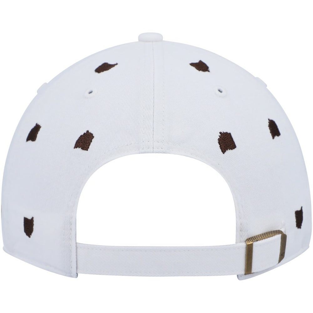 Cleveland Browns '47 Women's Confetti Clean Up Logo Adjustable Hat - White - 47 brand