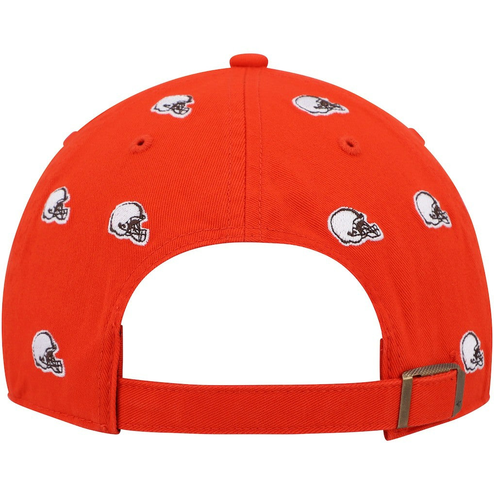 Cleveland Browns '47 Women's Confetti Clean Up Logo Adjustable Hat - Orange - 47 brand