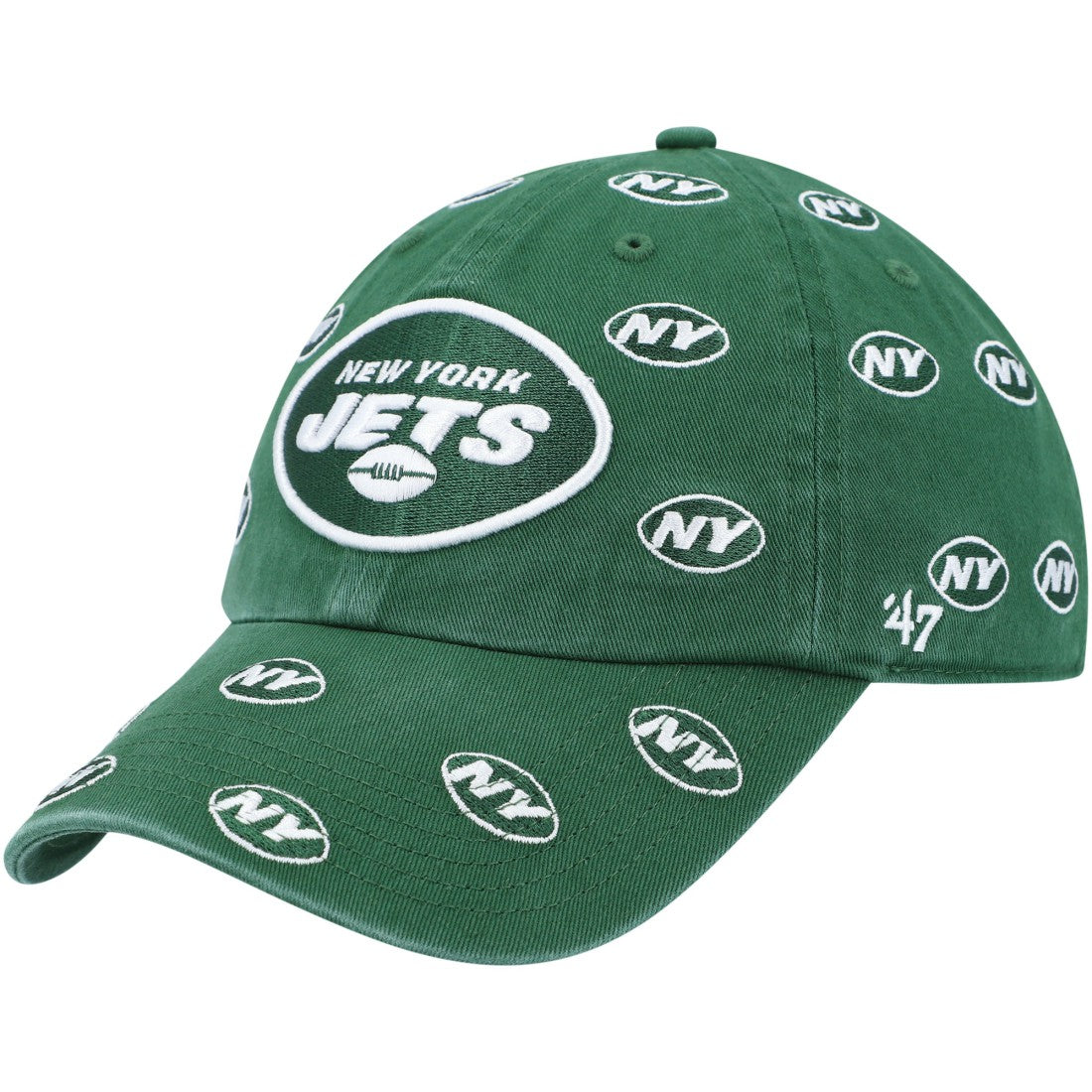 New York Jets '47 Women's Confetti Clean Up Adjustable Hat - Green - 47 brand
