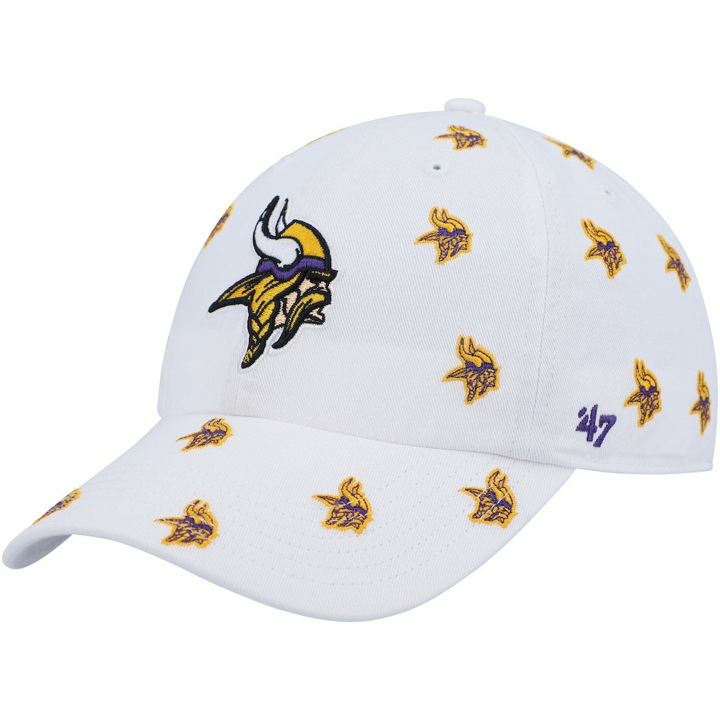 Minnesota Vikings '47 Women's Confetti Clean Up Adjustable Hat - White - 47 brand