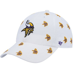 Minnesota Vikings '47 Women's Confetti Clean Up Adjustable Hat - White - 47 brand