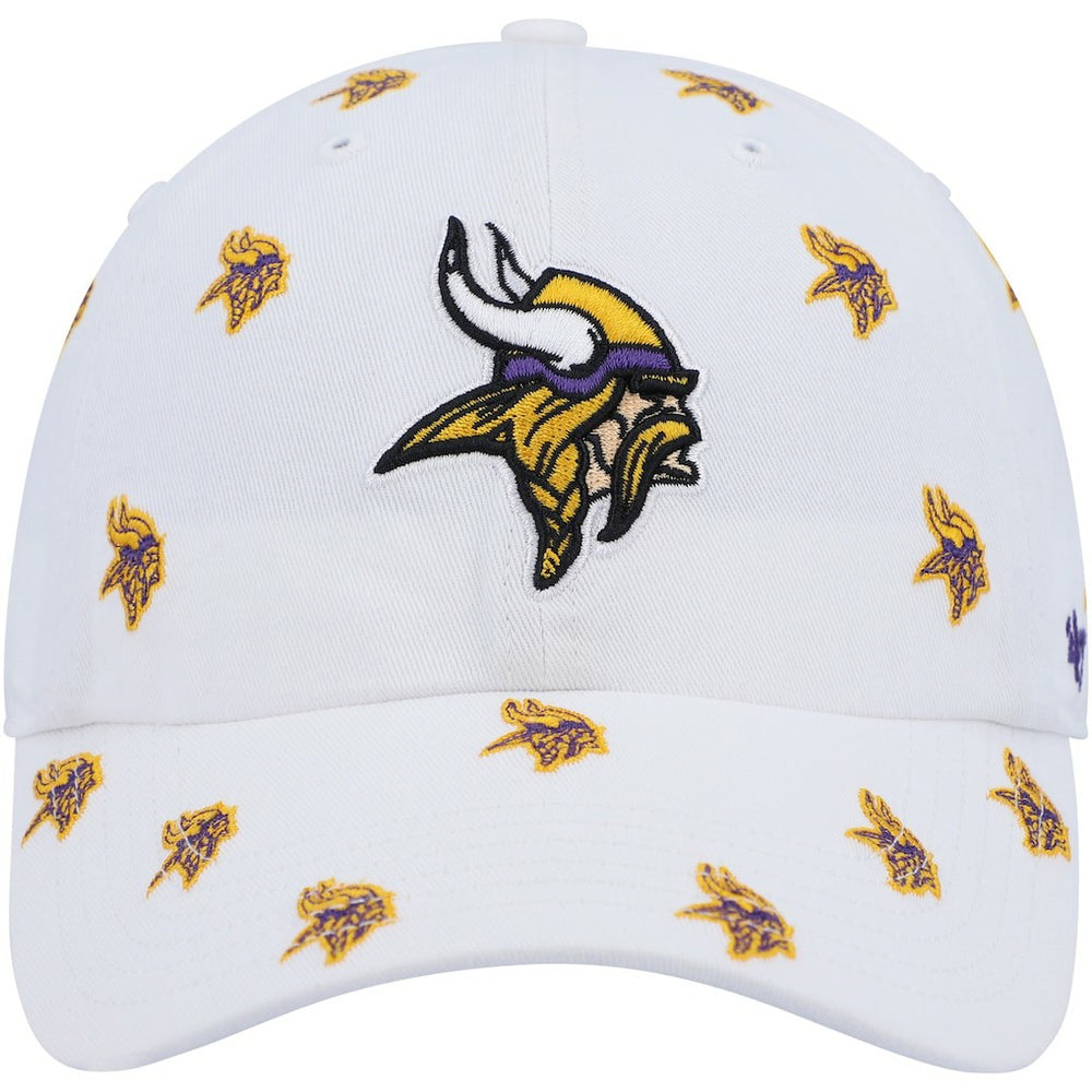 Minnesota Vikings '47 Women's Confetti Clean Up Adjustable Hat - White - 47 brand