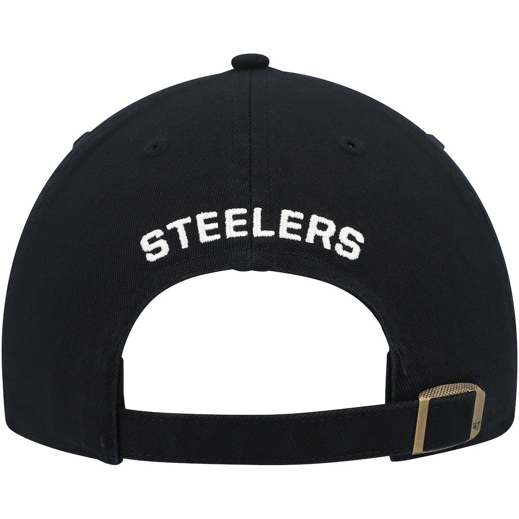 Pittsburgh Steelers '47 Women's Finley Clean Up Adjustable Hat - Black - 47 brand