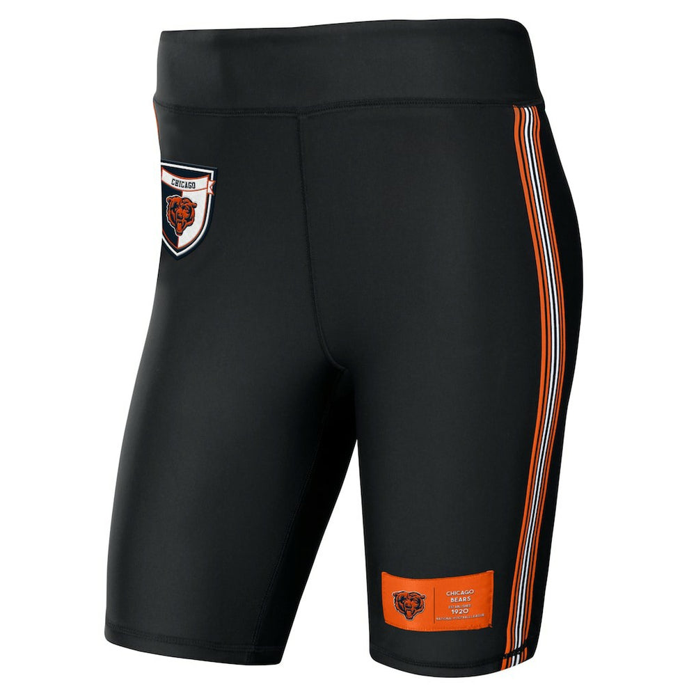 Chicago Bears WEAR by Erin Andrews Women's Biker Shorts - Black - NFL
